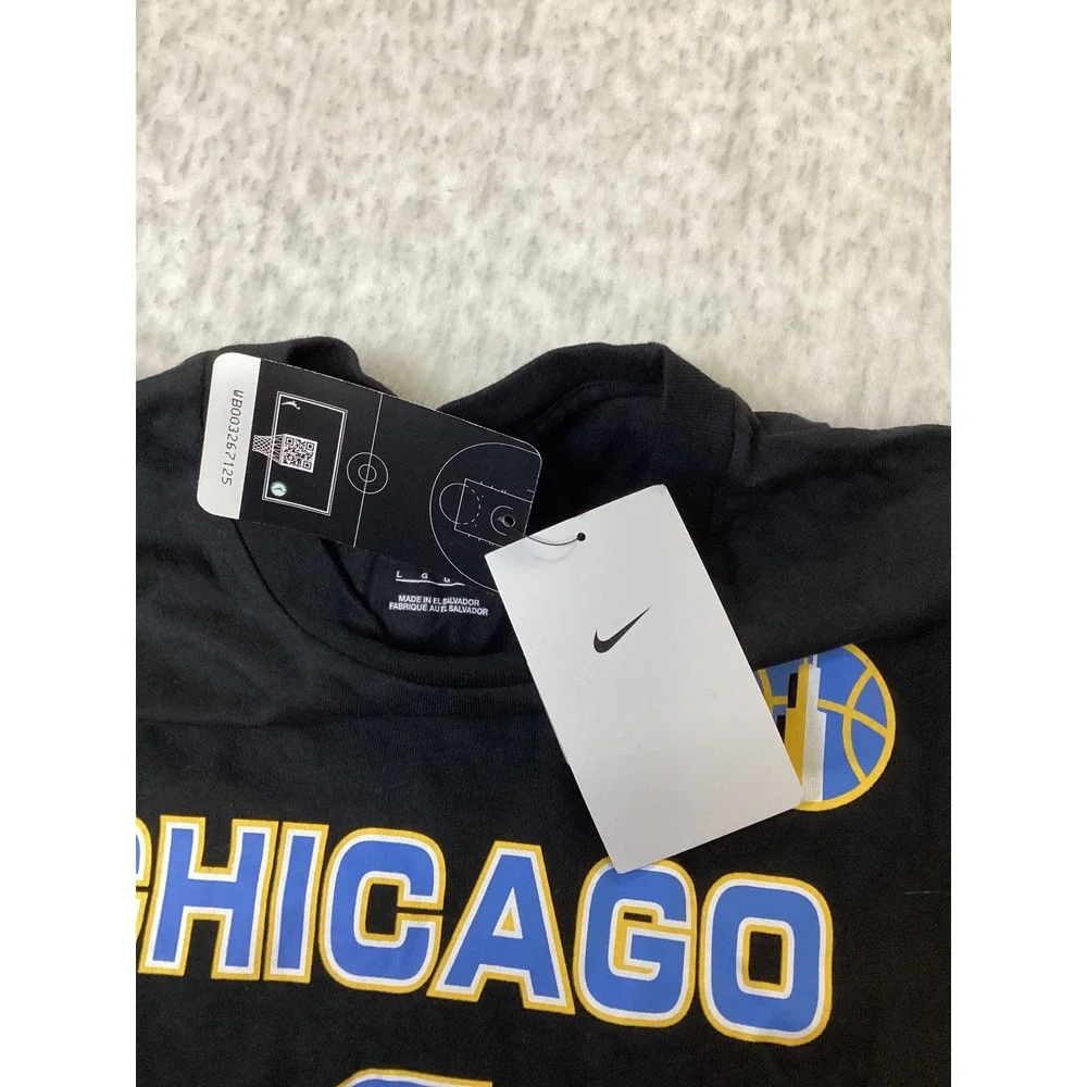 Nike Chicago Sky Angel Reese 5 WNBA Explorer‎ Edition Kids T-Shirt Black L 14/16